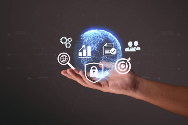 istock The virtual world digital online is held by a businessman. For facilitating access to data, innovation, and technology. Business, digital networking, and the internet. 1372785757