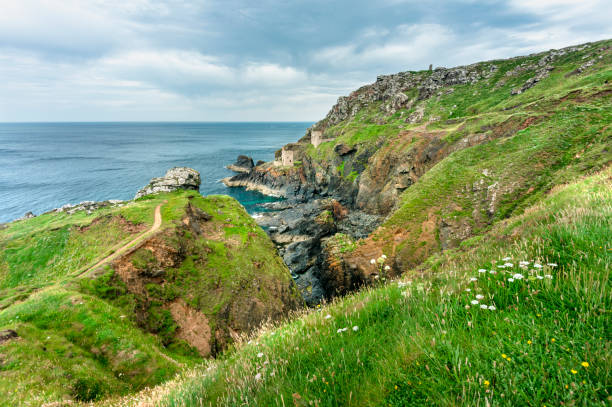 istock Crown tin mines of Botallack,perched delicately below cliffs in West Penwith.Cornwall,United Kingdom. 1372787286