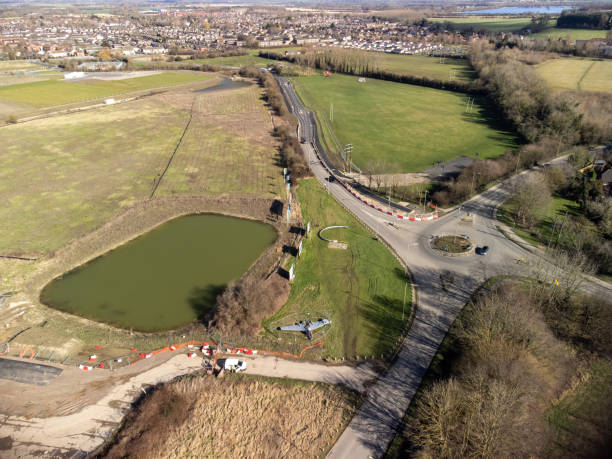 istock Aeroplane roundabout, Wantage, Oxfordshire 1372788009