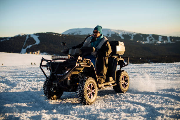 istock Guy drive quad bike 1372791408