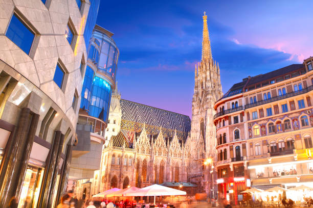 istock St. Stephen's Cathedral (Stephansdom) in Wien by night 1372794806