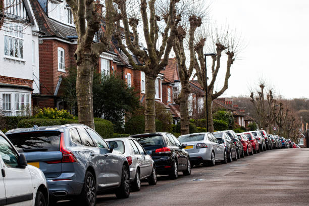 istock No Parking Space Left - North London 1372800979