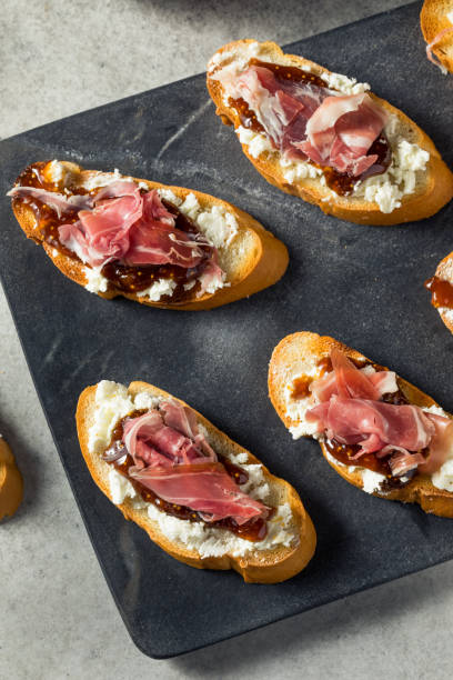 istock Homemade Prosciutto Goat Cheese Toast 1372804438