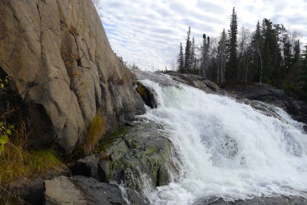 istock Hidden Lake andCameron River Falls Hiking Trail 1372806152