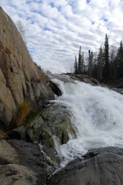 istock Hidden Lake andCameron River Falls Hiking Trail 1372806159