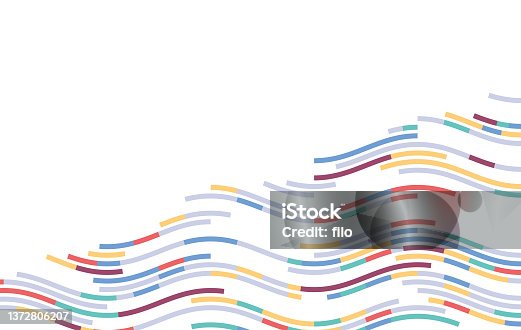 istock Wave Line Abstract Tech Background 1372806207