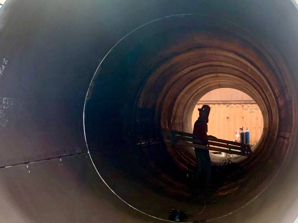 istock Truck tank barrel construction 1372806461