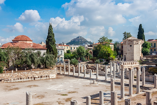 The Roman Agora in Athens, Greece