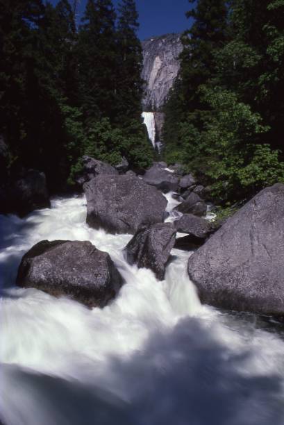 istock Water Pouring Over Vernal Falls 1372811958