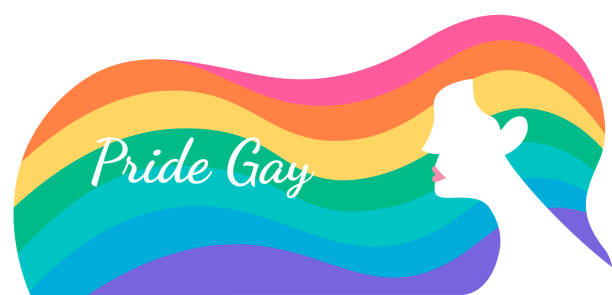 Banner of pride gay, love and equality month concept. vector art illustration