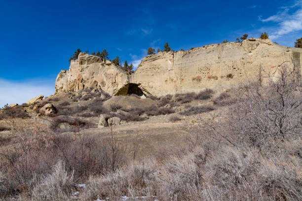 istock Massive rock formations in Pictograph State Park 1372830427