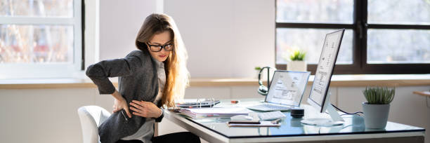 istock Back Pain Bad Posture Woman Sitting 1372831715
