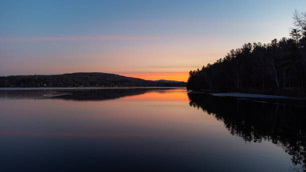 istock Sunset over a lake in Massachusetts 1372845327