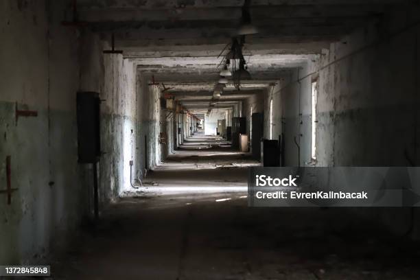 Corridor In Duga Radar Base Chernobyl Exclusion Zone Ukraine Stock Photo - Download Image Now