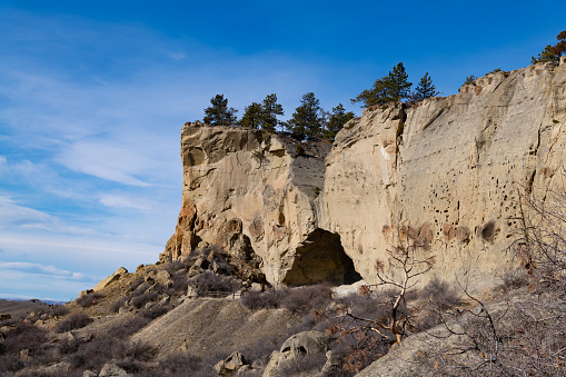Massive rock formations in Pictograph State Park in Montana near Billings in the United States of America (USA). John Morrison Photographer
