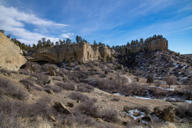 istock Massive rock formations in Pictograph State Park 1372854556