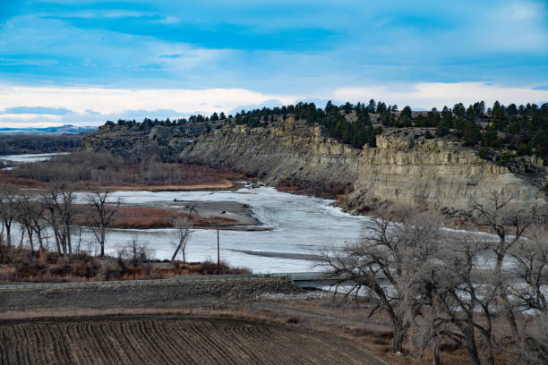 istock Yellowstone River where Explorer Clark in stone at Explorers National Monument 1372855181
