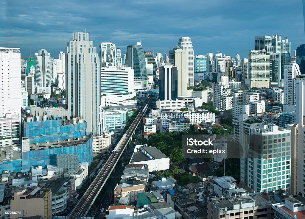 Skyline di Bangkok - Foto stock royalty-free di Affollato