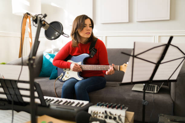 istock Talented artist rehearsing at home 1372879331
