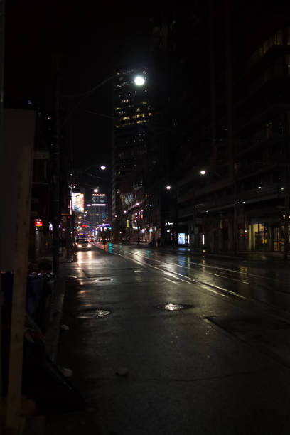 istock Cycling in night streets in Toronto 1372886837