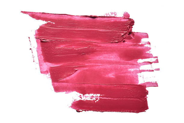 istock red lipstick or painted textured red brush on white 1372887743