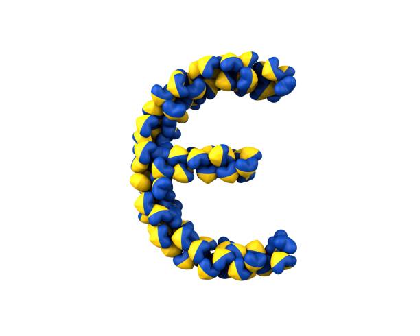 istock Ukraine Heart Themed Font Letter 1372888475