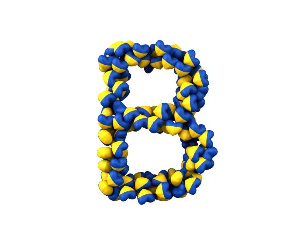 istock Ukraine Heart Themed Font Letter B 1372888516