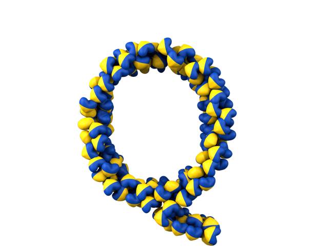 istock Ukraine Heart Themed Font Letter Q 1372888560