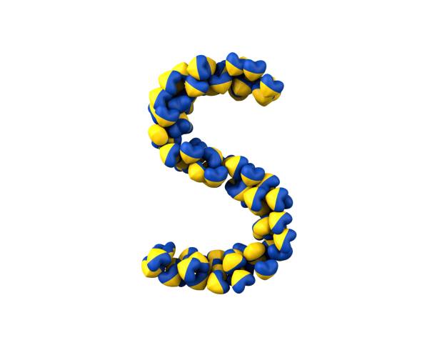 istock Ukraine Heart Themed Font Letter S 1372888567