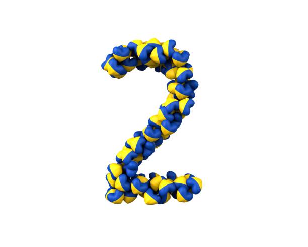 istock Ukraine Heart Themed Font Number 2 1372888601