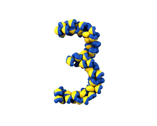 istock Ukraine Heart Themed Font Number 3 1372888604