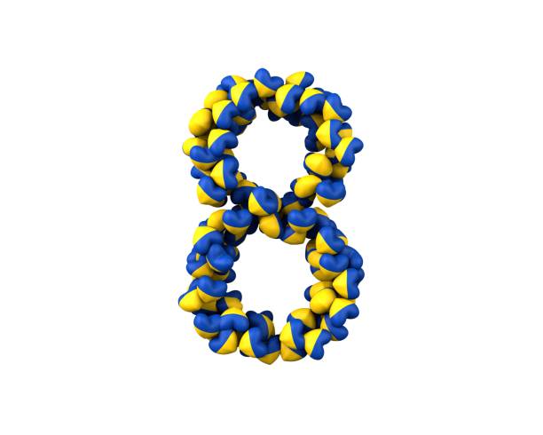 istock Ukraine Heart Themed Font Number 8 1372888644