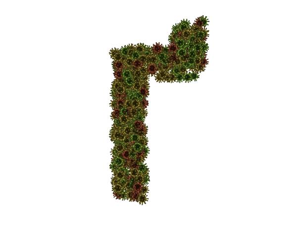 istock Virus Themed Font Letter 1372891272