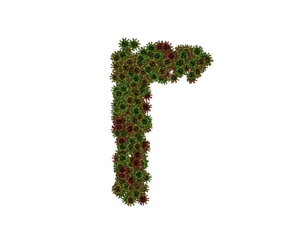 istock Virus Themed Font Letter 1372891279
