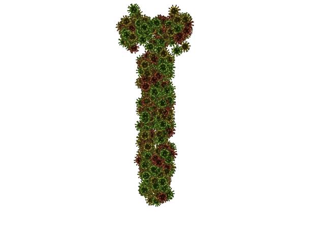 istock Virus Themed Font Letter 1372891309