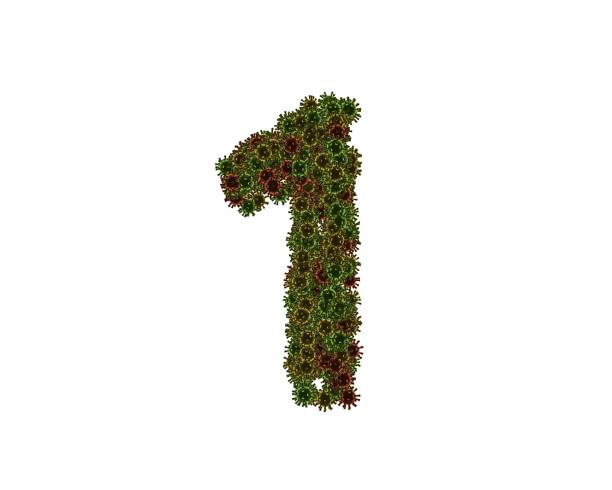 istock Virus Themed Font Number 1 1372891958