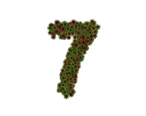 istock Virus Themed Font Number 7 1372891977