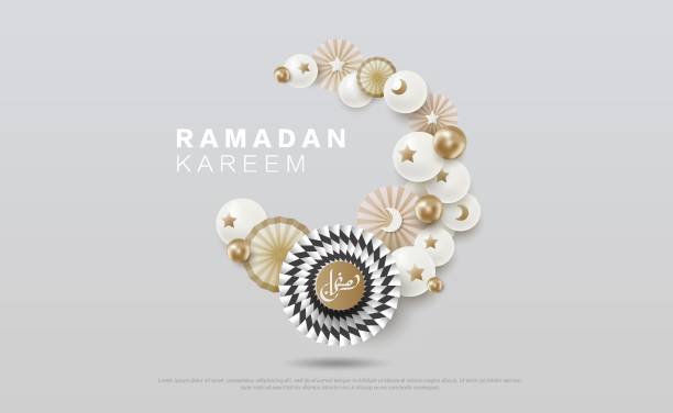 Ramadan Kareem 2022 logo. Luxury greeting card with calligraphy lettering with paper cut art ramadan concept. Vector illustration Ramadan Kareem 2022 logo. Luxury greeting card with calligraphy lettering with paper cut art ramadan concept. Vector illustration azan stock illustrations