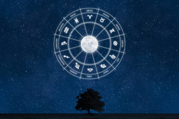 signes du zodiaque - astrologie photos et images de collection