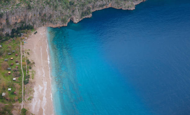 Butterfly Valley (kelebekler vadisi) in city of Oludeniz Fethiye in western Turkey. You can only reach this valley by boat or rock climbing.