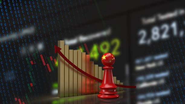 istock The Chinese chess and chart  on business background 3d rendering 1372910692