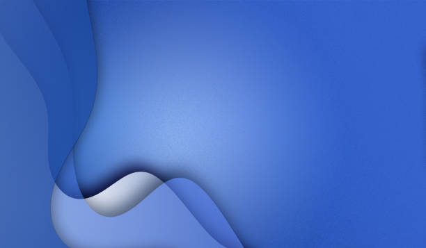 istock Abstract blue shade curved lines corporate background.  Pattern for wallpaper, web page, banner, brochure, flyer, business, marketing... 1372915963