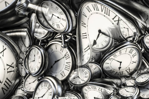 istock Droste effect background with infinite clock spiral. Abstract design for concepts related to time. 1372918428