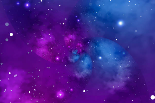istock Starry background with blue and violet nebula. Concept for space, astronomy, galaxy, universe, science 1372919296