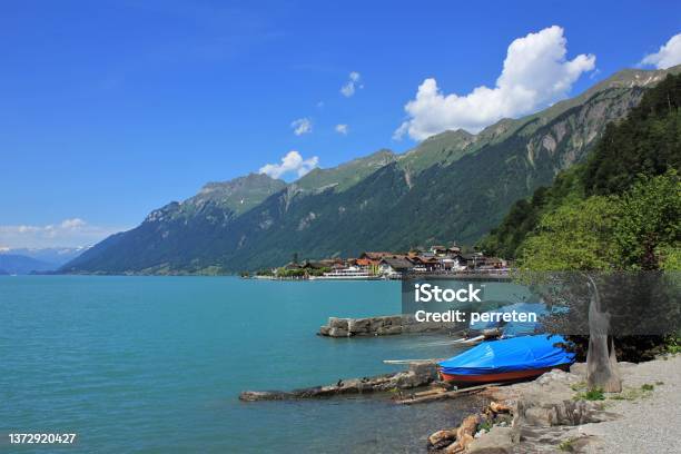View Of Lake Brienzersee Mount Augstmatthorn And Brienz Stock Photo - Download Image Now