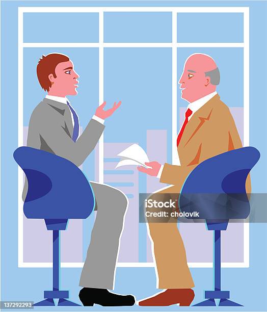 Interview Stock Illustration - Download Image Now - Adult, Asking, Audience