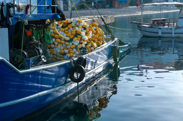 istock Fishing boat at the port 1372924277