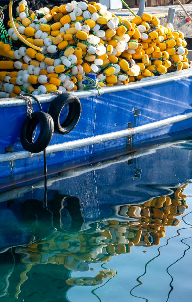 istock Fishing boat at the port 1372924543