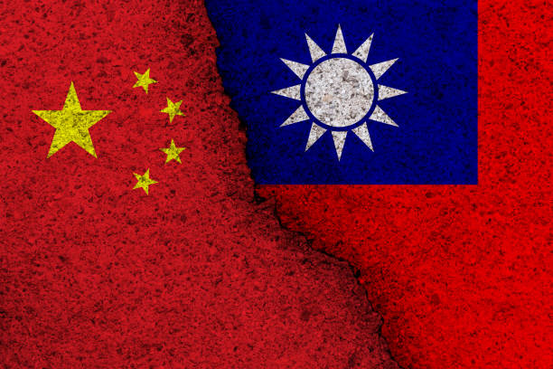istock China and Taiwan national flags 1372926975