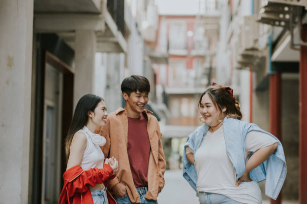 istock Group of friends are gossip. 1372933894